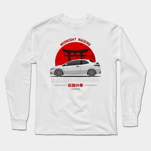 Midnight Racer White FN2 JDM Long Sleeve T-Shirt